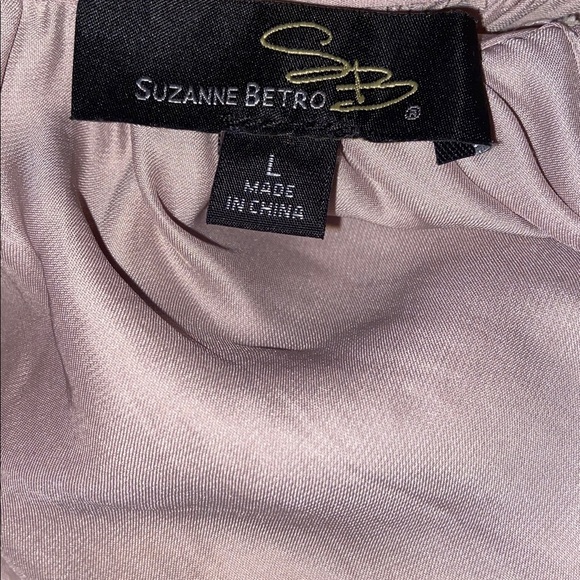 Suzanne Betro Blush Pink Long Sleeve Open Oversized Coverup Plus Size Large - Picture 5 of 6